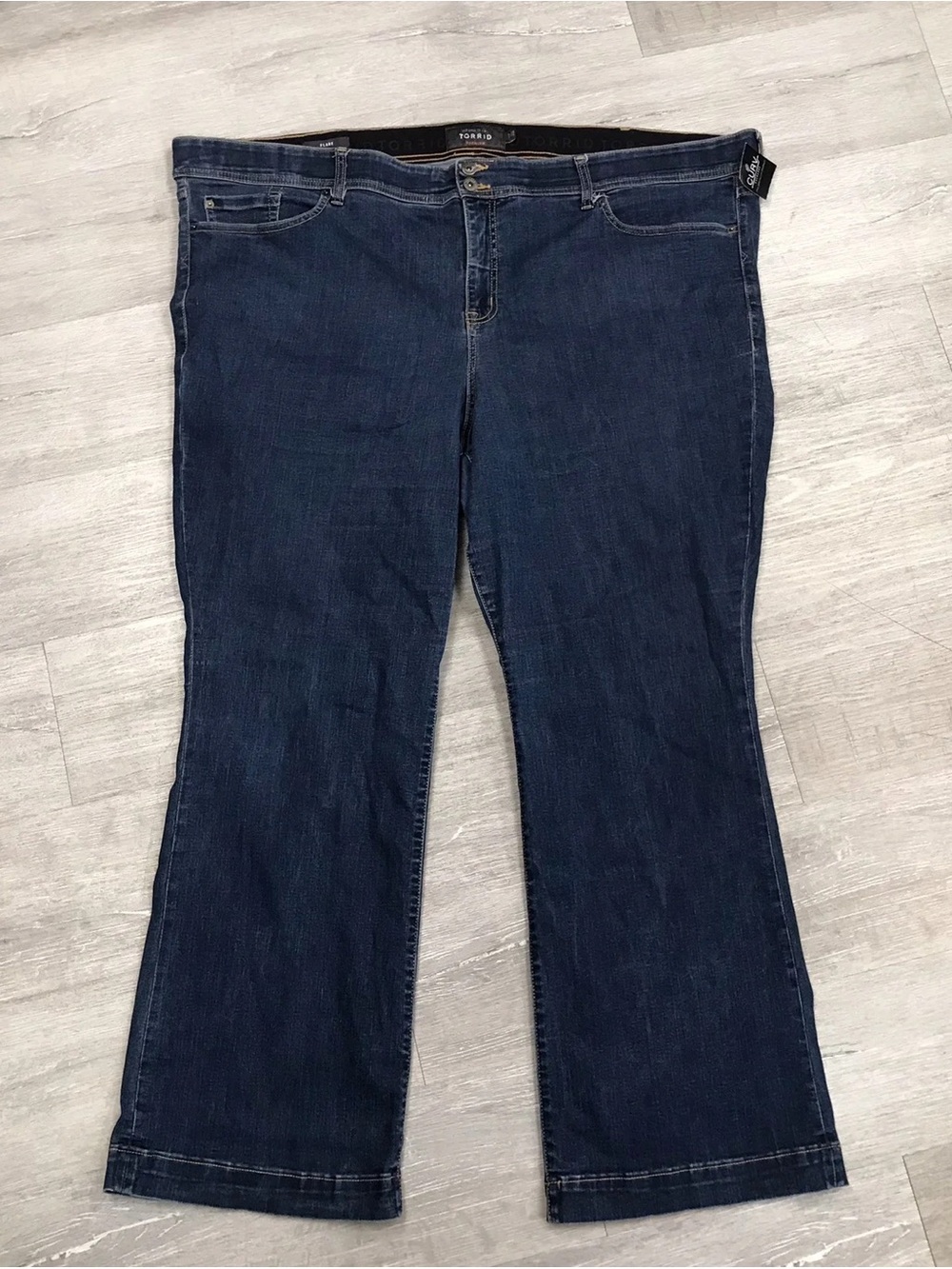 Torrid Blue Medium Wash Flare Jeans - Size 30 Tall